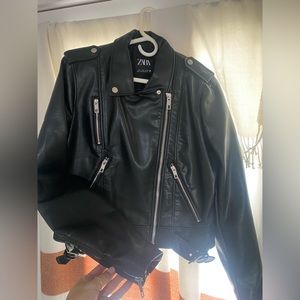 Zara leather jacket